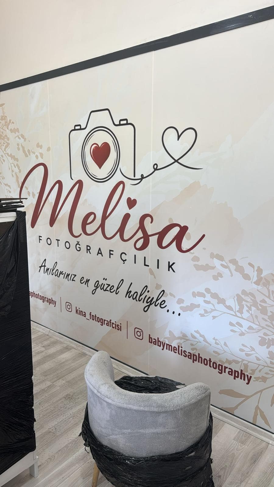 Melisa Fotoğrafçılık Bahçeşehir stüdyo iç mekanı